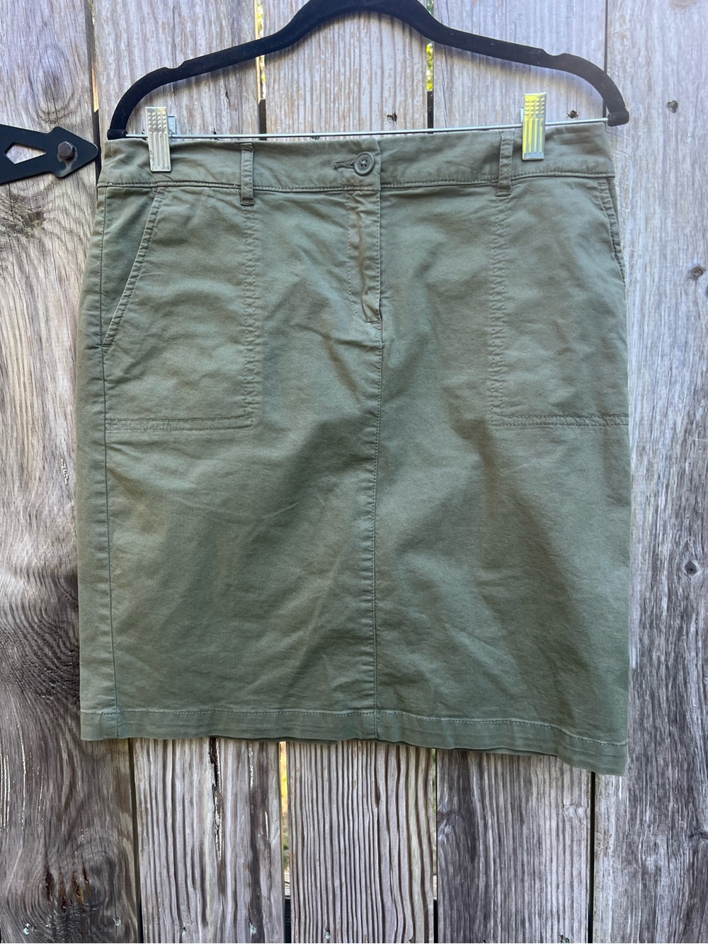 KENAR Army Green Skirt Women’s 8